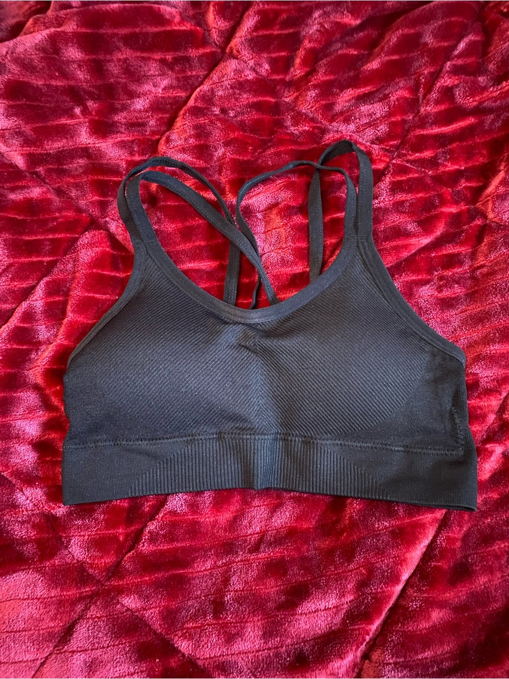 Black Seamless Crisscross Sports Bra - Women Intimates & Sleepwear